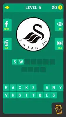 Play GUESS THE FOOTBALL CLUB QUIZ - TRIVIA LOGO QUIZ