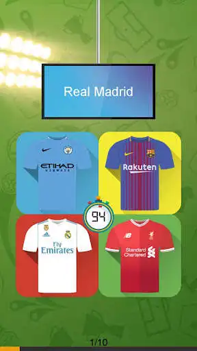 Play APK Guess the football club shirt 2017/2018  and enjoy Guess the football club shirt 2017/2018 with UptoPlay bigfoot2320.quiz_maillots_foot