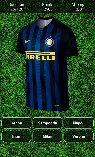 Play Guess the Football Club Shirt ! as an online game Guess the Football Club Shirt ! with UptoPlay