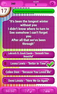 Play Guess The Lyrics RB Quiz