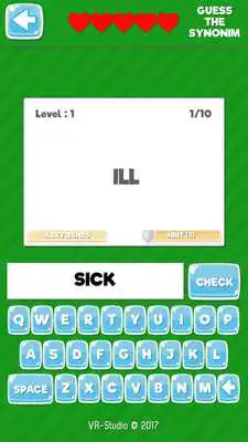 Play Guess the Words : Synonym Quiz