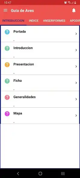 Play Guia de Identificacion de Aves as an online game Guia de Identificacion de Aves with UptoPlay
