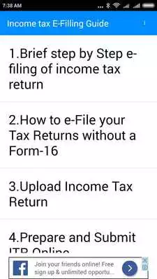 Play Guide E-filing Income Tax FAQ