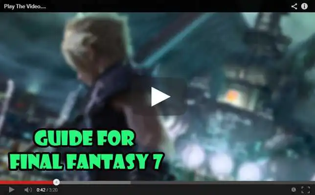 Play Guide Final Fantasy 7 Play Guide Final Fantasy 7