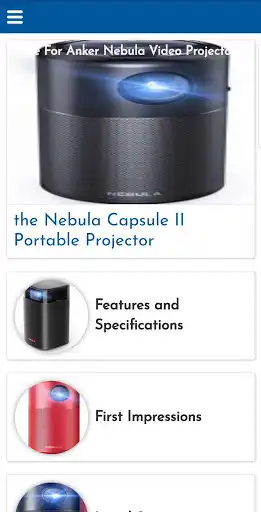 Play Guide For Anker Nebula Video Projector  and enjoy Guide For Anker Nebula Video Projector with UptoPlay