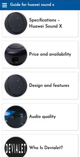 Play Guide for huawei sound x as an online game Guide for huawei sound x with UptoPlay