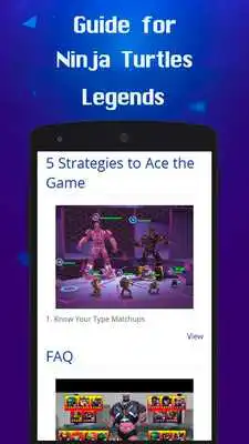 Play Guide for Ninja Turtles Legend