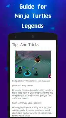Play Guide for Ninja Turtles Legend