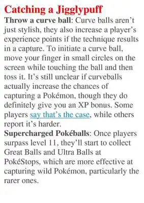 Play Guide for Pokemon Go Game