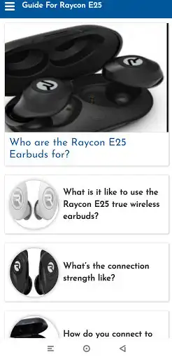 Play Guide For Raycon E25  and enjoy Guide For Raycon E25 with UptoPlay
