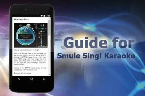 Play Guide For Smule Sing Karaoke