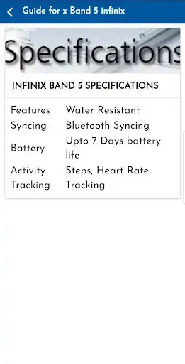Play Guide for x Band 5 infinix  and enjoy Guide for x Band 5 infinix with UptoPlay
