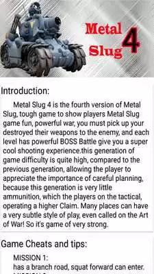 Play Guide Metal Slug 4