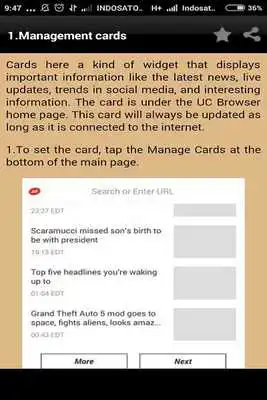 Play Guide : Setting-Optimize UC Browser