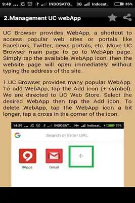 Play Guide : Setting-Optimize UC Browser