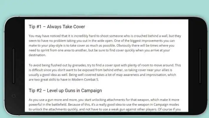 Play Guides for Modern Combat 5 Tip