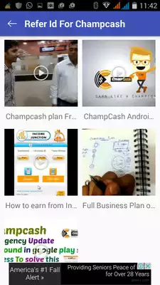 Play Guide sponsor refer id for  Champcash