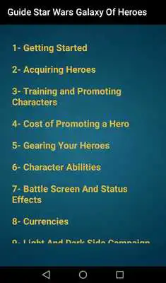 Play Guide Star Wars Galaxy Heroes Play Guide Star Wars Galaxy Heroes