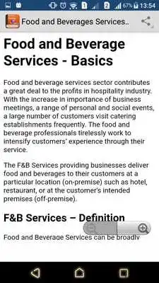 Play Guide To Food and Beverages Services