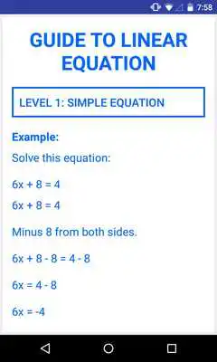 Play Guide To Linear Equation