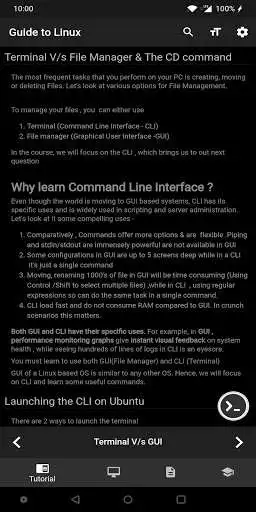 Play Guide to Linux - Terminal, Tutorials, Commands as an online game Guide to Linux - Terminal, Tutorials, Commands with UptoPlay