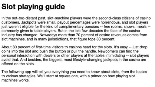 Play Guide to Playing Slots - Informative  and enjoy Guide to Playing Slots - Informative with UptoPlay