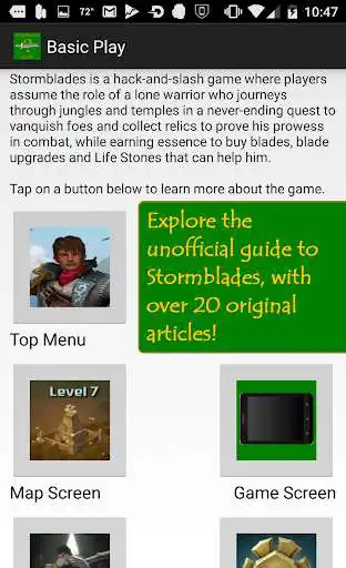 Play Guide to Stormblades  and enjoy Guide to Stormblades with UptoPlay