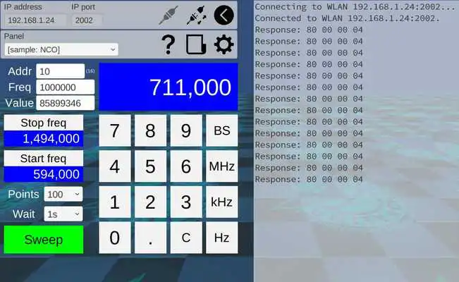 Play GUI Maker for Avalon Bus - FPGA SPI Bridge Panel