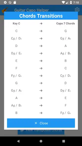 Play Guitar Capo Helper as an online game Guitar Capo Helper with UptoPlay