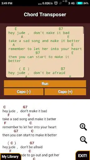 Play Guitar Chord Transposer Simple  and enjoy Guitar Chord Transposer Simple with UptoPlay