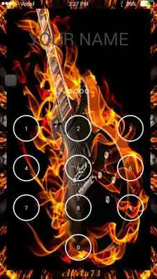 Play Guitar Keypad Lock Screen