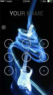 Play Guitar Keypad Lock Screen