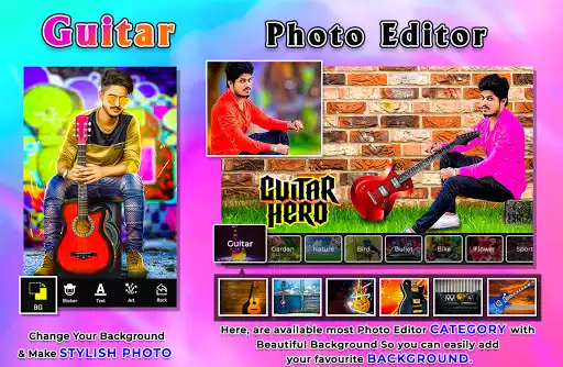 Play Guitar Photo Editor