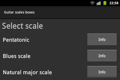 Play APK Guitar Scales and Boxes  and enjoy Guitar Scales and Boxes with UptoPlay org.darkmentat.GuitarScalesBoxes