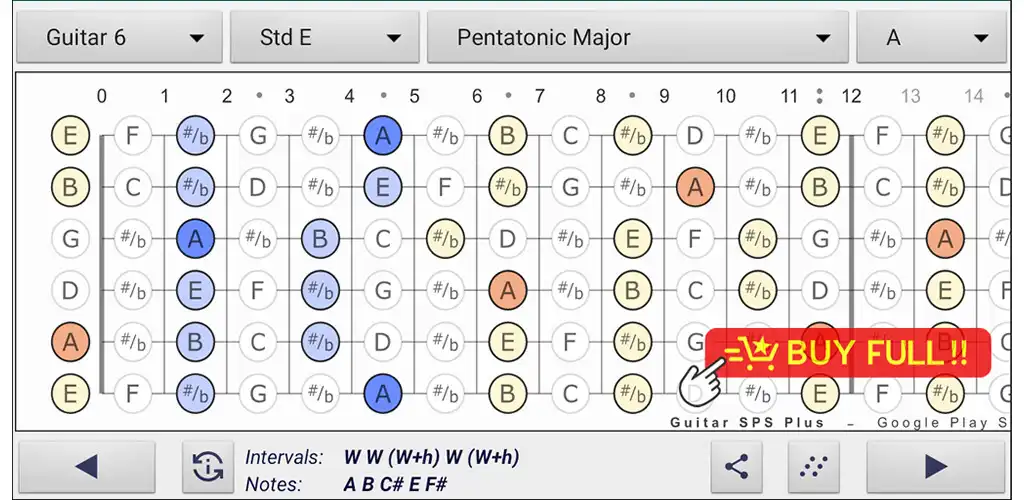 Play Guitar Scales Patterns Lite  and enjoy Guitar Scales Patterns Lite with UptoPlay
