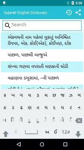Play Gujarati to English Dictionary