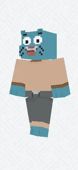 Play Gumball Skin For Minecraft PE as an online game Gumball Skin For Minecraft PE with UptoPlay