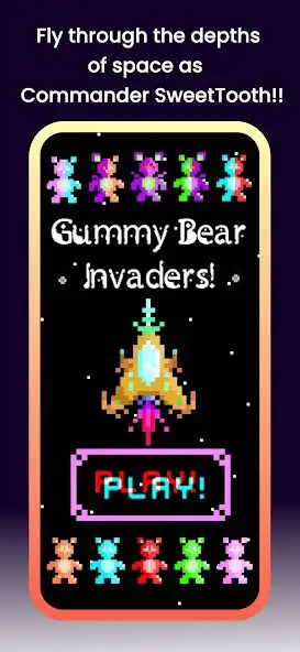 Play Gummy Bear Invaders  and enjoy Gummy Bear Invaders with UptoPlay