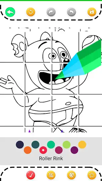 Play Gummy Coloring Bear Book as an online game Gummy Coloring Bear Book with UptoPlay