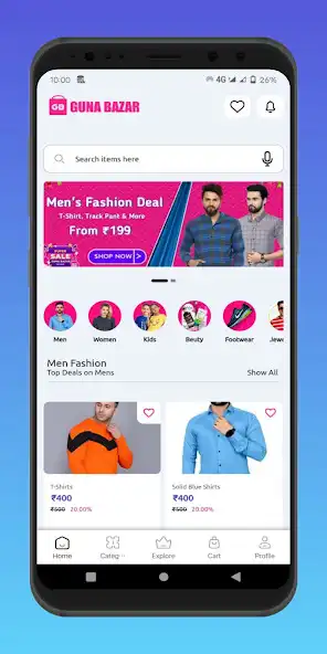 Play Guna Bazar Shopping App as an online game Guna Bazar Shopping App with UptoPlay
