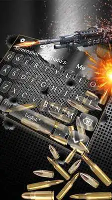 Play Gun bullet gravity keyboard theme