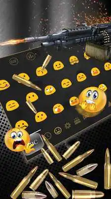 Play Gun bullet gravity keyboard theme