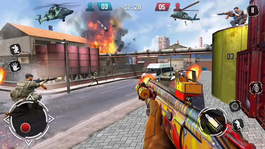 Play Gun Fight - 3D Shooting Game as an online game Gun Fight - 3D Shooting Game with UptoPlay
