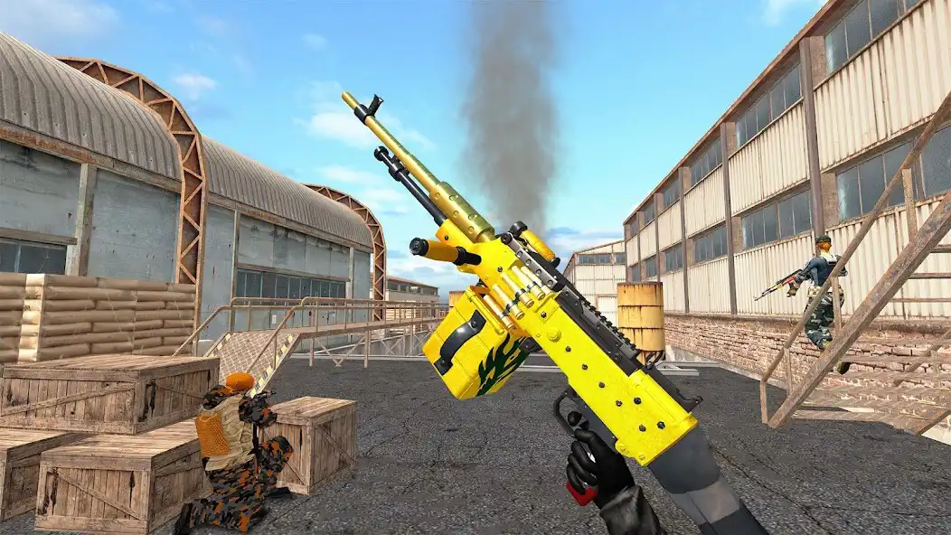 Play Gun Game 3d-fps Shooting Games as an online game Gun Game 3d-fps Shooting Games with UptoPlay