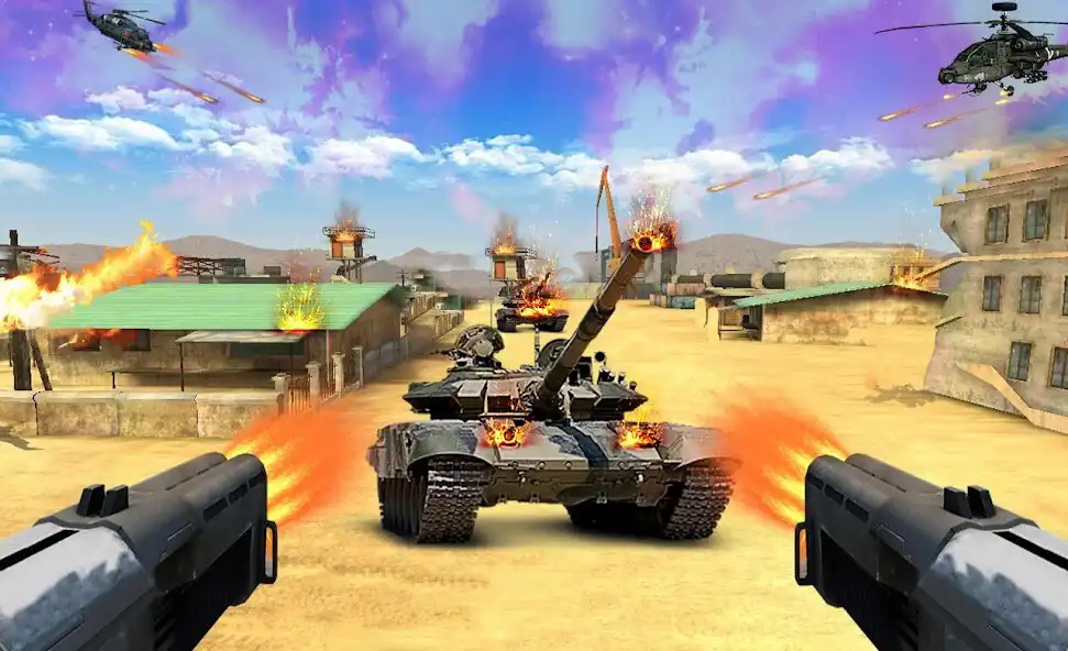 Play Gunner Fire Battleground Firing as an online game Gunner Fire Battleground Firing with UptoPlay