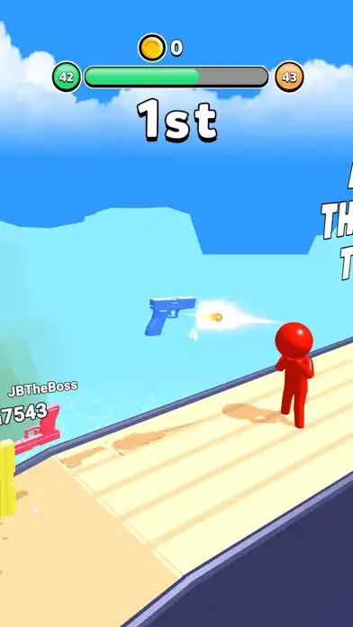 Play Gun Racer 3D! as an online game Gun Racer 3D! with UptoPlay