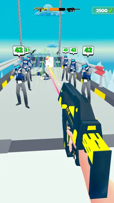 Play Gun Run 3D as an online game Gun Run 3D with UptoPlay