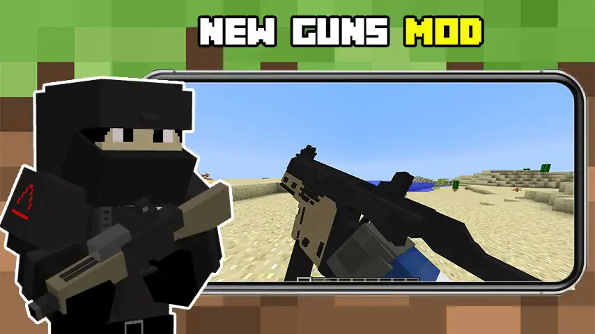 Play Guns for Minecraft PE Mod  and enjoy Guns for Minecraft PE Mod with UptoPlay
