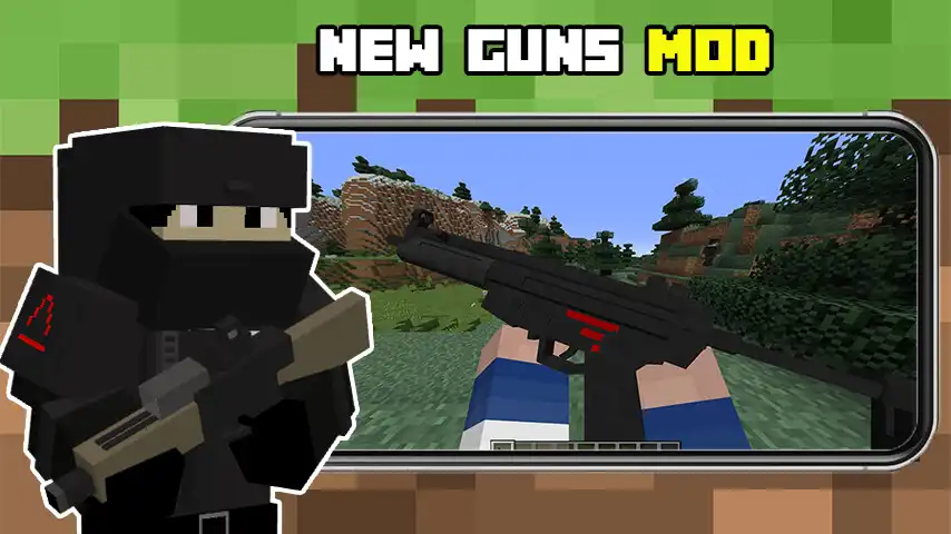 Play Guns for Minecraft PE Mod as an online game Guns for Minecraft PE Mod with UptoPlay