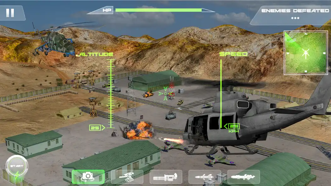 Play Gunship Battle Air Strike 3D as an online game Gunship Battle Air Strike 3D with UptoPlay